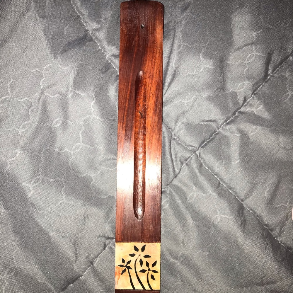 Wooden incense holder